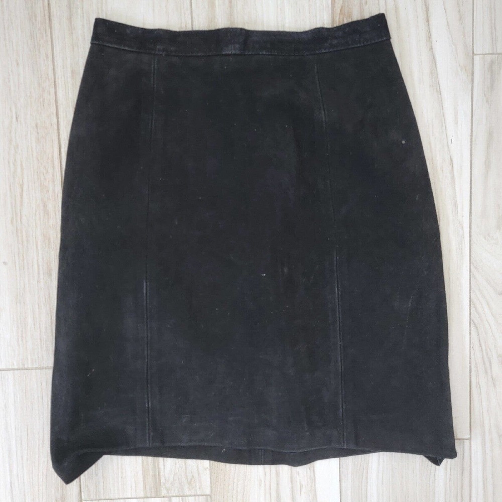Vintage Outerwear by Phoenix Black Leather Pencil Skirt Women’s Size 5/6
